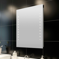 vidaXL Fürdőszobatükör led-fényekkel 60 x 80 cm (ho x ma) bútor