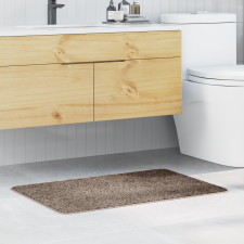 vidaXL Fürdőszőnyeg Négyszögletes Barna 60x90 cm Polipropilén Csúszásgátló lakástextília