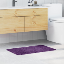 vidaXL Fürdőszőnyeg Négyszögletes Lila 50x80 cm Poliészter Csúszásmentes lakástextília