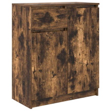 vidaXL füstölt tölgy szerelt fa tálalószekrény fiókos 71x35x84 cm (861593) bútor