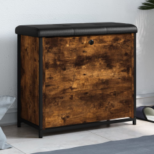 vidaXL füstölt tölgyszínű cipőpad lehajtható fiókkal 62 x 32 x 56 cm bútor