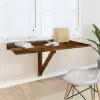 vidaXL Füstös tölgy szerelt fa összecsukható fali asztal 100x60x56 cm