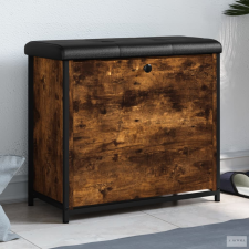 vidaXL Füstös tölgy színű cipőpad lehajtható fiókkal 62 x 32 x 56 cm bútor