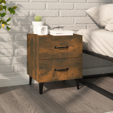 vidaXL füstös tölgy színű éjjeliszekrény 40 x 35 x 47,5 cm bútor
