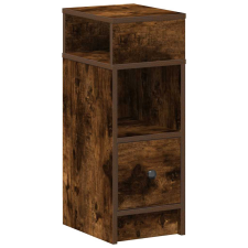 vidaXL füstös tölgy színű éjjeliszekrény fiókkal 25 x 31 x 66 cm (858622) bútor