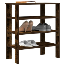 vidaXL füstös tölgy színű szerelt fa cipőtartó 61x32x70 cm bútor