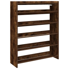 vidaXL füstös tölgy színű szerelt fa cipőtartó 80x25x100 cm (859900) bútor