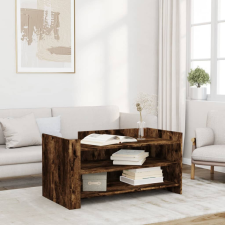 vidaXL füstös tölgy színű szerelt fa dohányzóasztal 100 x 50 x 50 cm bútor