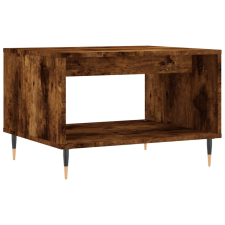 vidaXL füstös tölgy színű szerelt fa dohányzóasztal 60x50x40 cm (829249) bútor