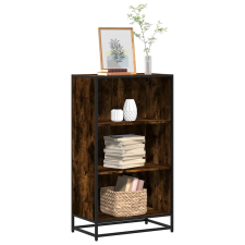 vidaXL füstös tölgy színű szerelt fa könyvszekrény 60x35x107,5 cm bútor