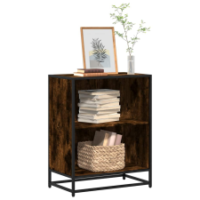 vidaXL füstös tölgy színű szerelt fa könyvszekrény 60x35x76 cm bútor