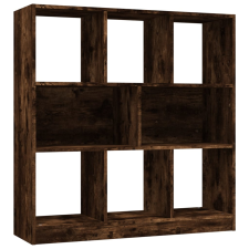 vidaXL füstös tölgy színű szerelt fa könyvszekrény 97,5x29,5x100 cm (826378) bútor