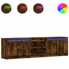 vidaXL füstös tölgy színű szerelt fa LED-es TV-szekrény 180x34x50 cm (3307916) bútor