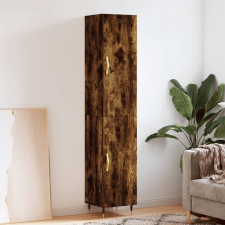 vidaXL füstös tölgy színű szerelt fa magasszekrény 34,5x34x180 cm bútor