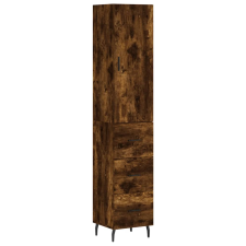 vidaXL füstös tölgy színű szerelt fa magasszekrény 34,5x34x180 cm (3198870) bútor