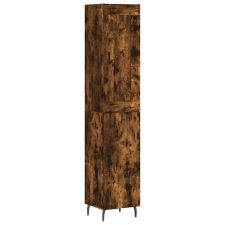 vidaXL füstös tölgy színű szerelt fa magasszekrény 34,5x34x180 cm (3200150) bútor