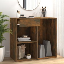 vidaXL füstös tölgy színű szerelt fa pipereszekrény 80 x 40 x 75 cm bútor
