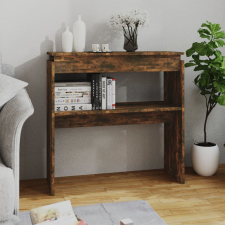 vidaXL füstös tölgy színű szerelt fa tálalóasztal 80 x 30 x 80 cm bútor
