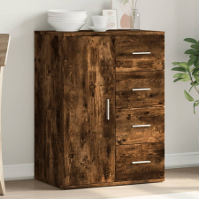 vidaXL füstös tölgy színű szerelt fa tálalószekrény 59 x 39 x 80 cm bútor