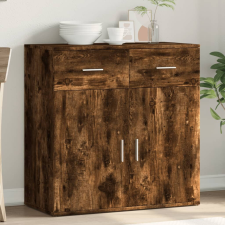 vidaXL füstös tölgy színű szerelt fa tálalószekrény 79 x 38 x 80 cm bútor