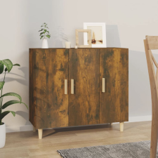 vidaXL füstös tölgy színű szerelt fa tálalószekrény 90 x 34 x 80 cm bútor