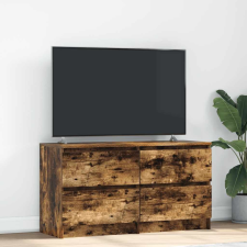 vidaXL füstös tölgy színű szerelt fa TV-szekrény 100x35x54 cm (861800) bútor