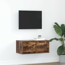 vidaXL füstös tölgy színű szerelt fa TV-szekrény 60x31x25,5 cm bútor