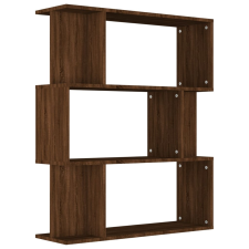 vidaXL füstös tölgyszínű fa könyvszekrény/térelválasztó 80x24x96 cm (815245) bútor