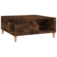 vidaXL füstös tölgyszínű fatermék dohányzóasztal 80x80x36,5 cm (821097) bútor