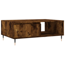 vidaXL füstös tölgyszínű fatermék dohányzóasztal 90 x 60 x 35 cm (827057) bútor