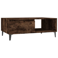 vidaXL füstös tölgyszínű forgácslap dohányzóasztal 90 x 60 x 35 cm (813173) bútor