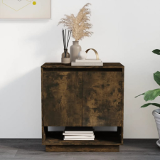 vidaXL Füstös tölgyszínű forgácslap tálalószekrény 70 x 41 x 75 cm bútor