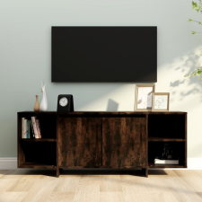 vidaXL füstös tölgyszínű forgácslap TV-szekrény 130 x 35 x 50 cm bútor