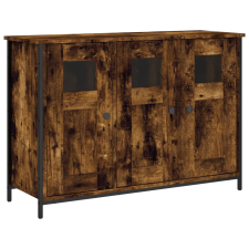 vidaXL füstös tölgyszínű műfa tálalószekrény 100 x 35 x 70 cm (835521) bútor