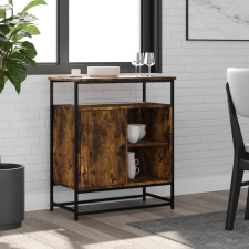 vidaXL füstös tölgyszínű műfa tálalószekrény 60 x 35 x 80 cm bútor
