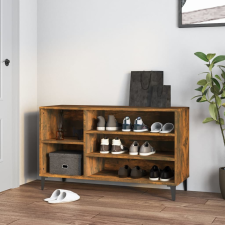 vidaXL füstös tölgyszínű szerelt fa cipősszekrény 102 x 36 x 60 cm bútor