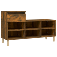 vidaXL füstös tölgyszínű szerelt fa cipősszekrény 102 x 36 x 60 cm (821209) bútor