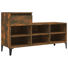 vidaXL füstös tölgyszínű szerelt fa cipősszekrény 102 x 36 x 60 cm (821217) bútor