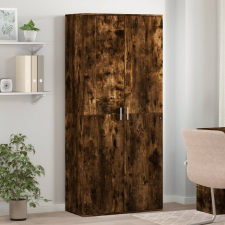 vidaXL Füstös tölgyszínű szerelt fa cipőszekrény 80 x 39 x 178 cm bútor