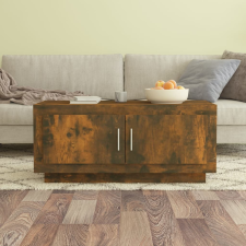 vidaXL füstös tölgyszínű szerelt fa dohányzóasztal 102 x 50 x 45 cm bútor