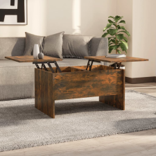 vidaXL füstös tölgyszínű szerelt fa dohányzóasztal 80 x 50 x 42,5 cm bútor