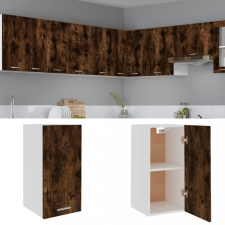 vidaXL füstös tölgyszínű szerelt fa függőszekrény 29,5 x 31 x 60 cm bútor