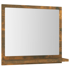 vidaXL füstös tölgyszínű szerelt fa fürdőszobatükör 40x10,5x37 cm (815633) fürdőszoba bútor