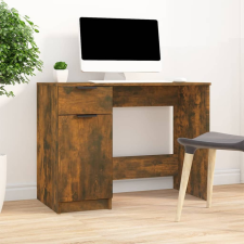 vidaXL füstös tölgyszínű szerelt fa íróasztal 100 x 50 x 75 cm íróasztal