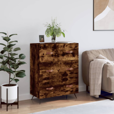 vidaXL Füstös tölgyszínű szerelt fa komód 69,5 x 34 x 90 cm bútor