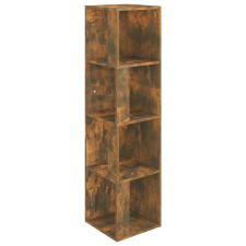 vidaXL füstös tölgyszínű szerelt fa sarokszekrény 33 x 33 x 132 cm (816023) bútor