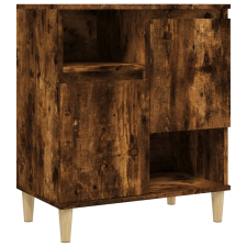 vidaXL füstös tölgyszínű szerelt fa tálalószekrény 60 x 35 x 70 cm (821145) bútor