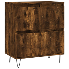 vidaXL füstös tölgyszínű szerelt fa tálalószekrény 60 x 35 x 70 cm (831217) bútor