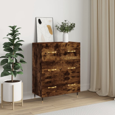 vidaXL füstös tölgyszínű szerelt fa tálalószekrény 69,5 x 34 x 90 cm bútor