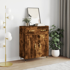 vidaXL füstös tölgyszínű szerelt fa tálalószekrény 69,5 x 34 x 90 cm bútor